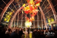 Chihuly Glass House Wedding by Azzura Photography. Flowers by Floressence.